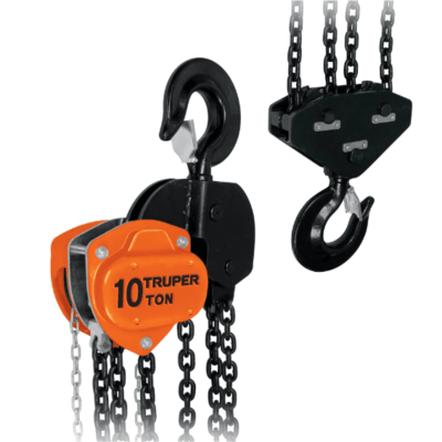 Tecle con cadena de 10 toneladas truper