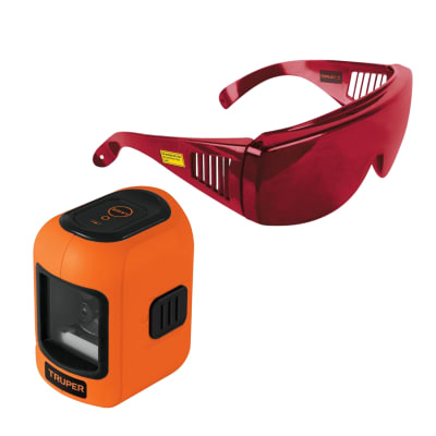 Nivel laser 10m + Lentes de seguridad para laser Truper1