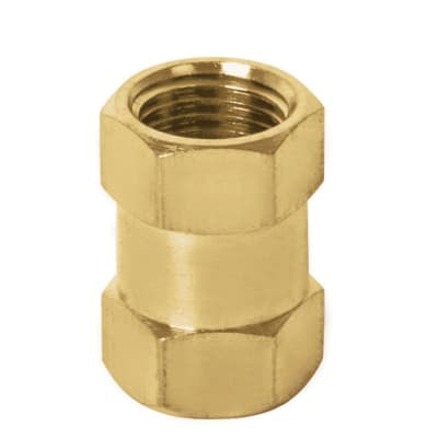 Acople de latón, tipo ff, cuerda 1/4 npt, truper