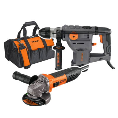 Combo Rotomartillo 1500w 5 Joules + Amoladora 850w Truper