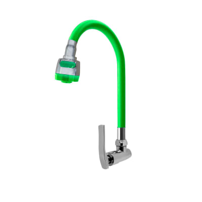 Llave caño de lavadero flexible para pared doble chorro C&A5