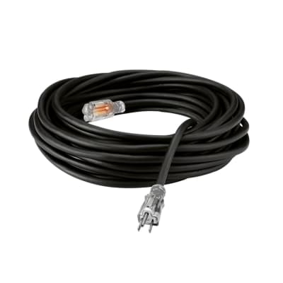 EXTENSION NEGRA INDUS. DE 1 TOMA C/FOCO D/NEON C/TIERRA 10M 14AWG HL1