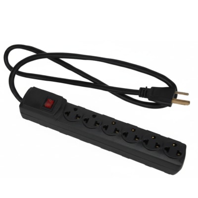 Supresor de Pico 6 Tomas 5 m 16 AWG Negro Home light1