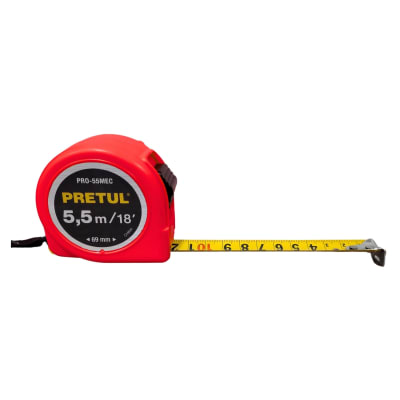 Wincha 5.5 m cinta 25 mm, a granel por unidad, Pretul