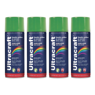 Pintura Spray Color Verde Irlandes x4 Unidades Ultracraft
