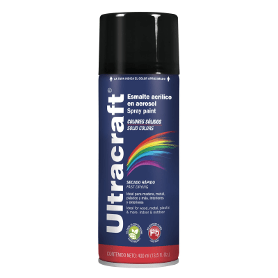 Pintura en spray negro mate ultracraft