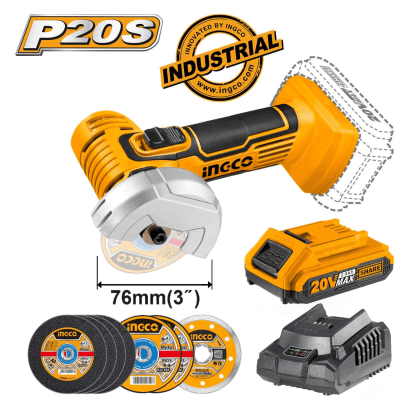 Mini herramienta amoladora de litio 20v INGCO