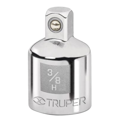 Adaptador para matraca de cuadro 3/8'' a cuadro 1/4''. Truper