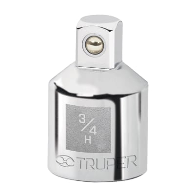 Adaptador para ratchet de encastre 3/4'' a encastre 1/2'' Truper