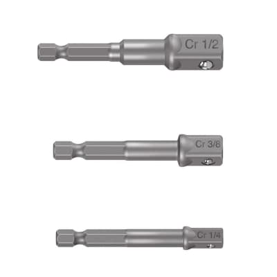 Adaptadores para dados taladro atornillador 3 pzas 1/4