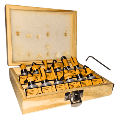 Kit 12 Fresas 12 Mm Trompo Router Fresadora Ingco1