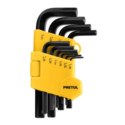 Juego 10 llaves allen std punta hex con organizador, Pretul1