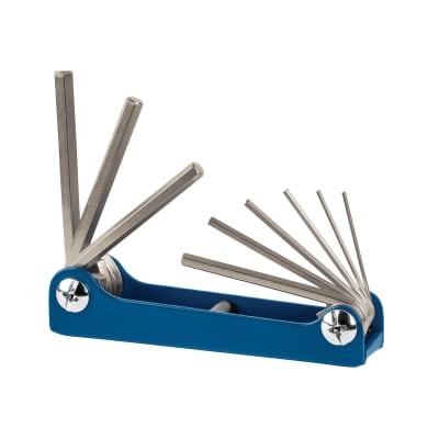 Juego de 9 llaves Allen tipo navaja Truper1