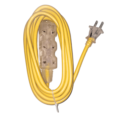 Extensión eléctrica  3 m 3 Tomas Amarilla Home Light