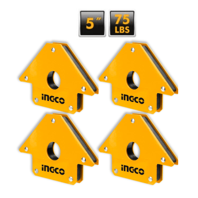 Pack x4 unidades de Escuadra Magnética para soldar 5