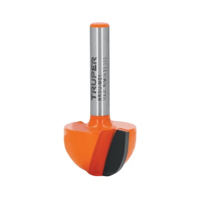 Broca para router, media caña, 1', Truper1