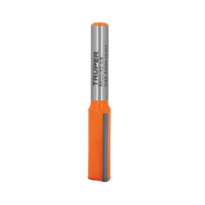 Fresa recta 2 filos, 3/8´´, Truper