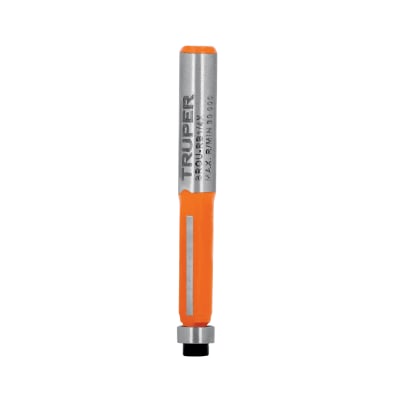 Broca para router, corte recto, 1/4' con balero, Truper