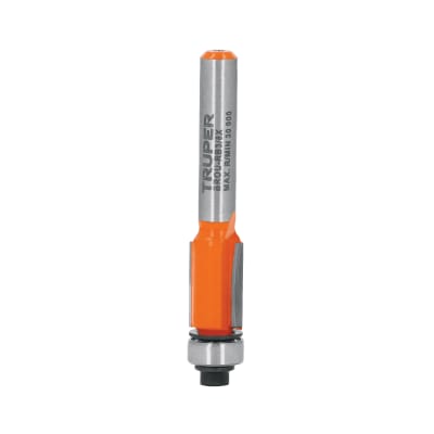 Broca para router, corte recto, 3/8' con balero, Truper1