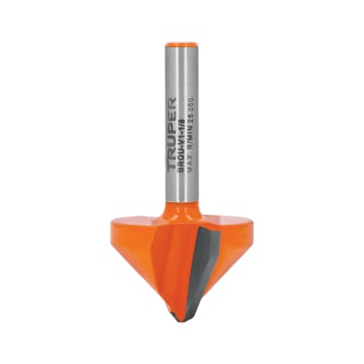 Broca para router, corte en 'V', 1-1/8', Truper1