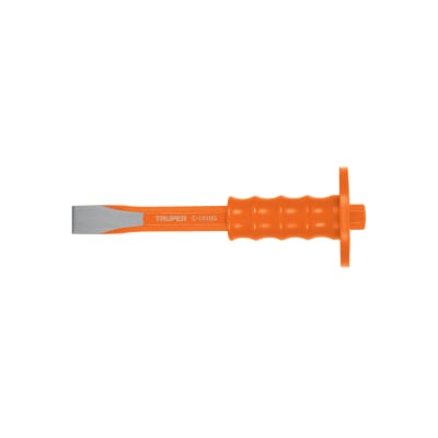 Cincel de corte frío 1 x 10'' con grip. truper