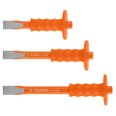 Cincel de corte frío 7/8 x 8´´ con grip, Truper