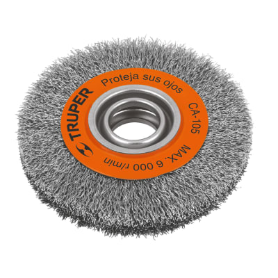 Escobilla de 6'' x 13/16'' para amoladora de banco Truper
