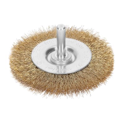 Escobilla circular 3´´ alambre fino para taladro, Truper