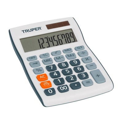 Calculadora compacta de escritorio Truper