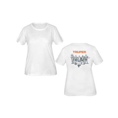 Polo color blanco, para dama Truper