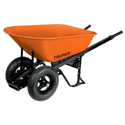Carretilla Buggy 118 litros 8 ft3 580 kg doble llanta Truper