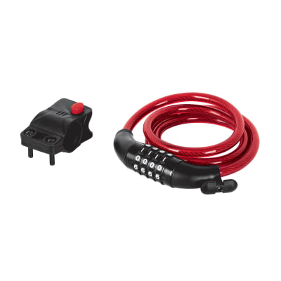 Candado de cable con combinación 10 mm x 1.20 m hermex