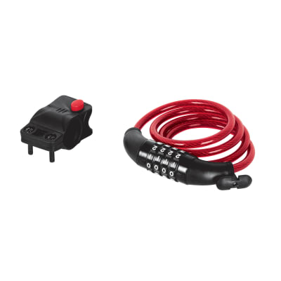 Candado de cable con combinación 8 mm x 1.0 m Hermex