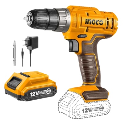 Taladro atornillador inalambrico 12v Ingco CDLI12181