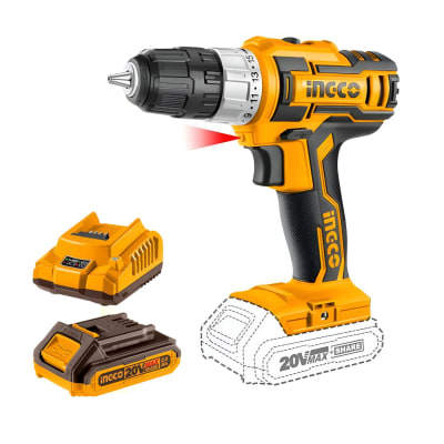 Taladro Atornillador 20V + Cargador Ingco