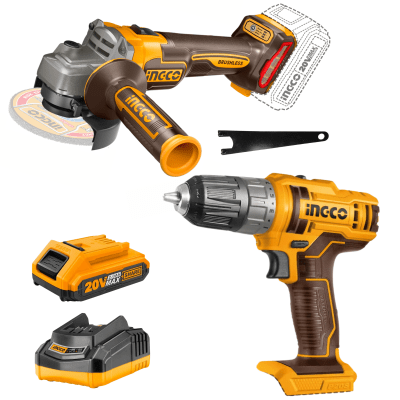 Combo Taladro 20v + Amoladora 4 1/2
