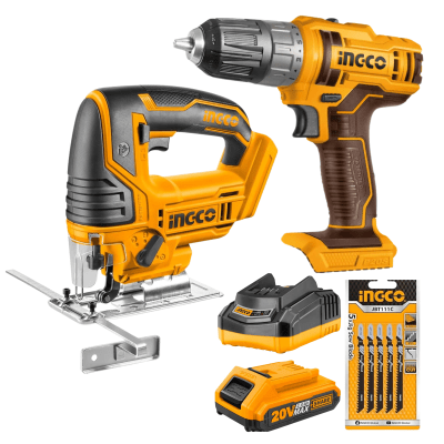 Combo taladro 20v + sierra caladora 20v Ingco1