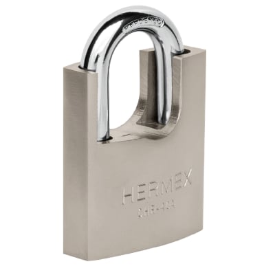 Candado 40 mm cuerpo acorazado de hierro, llave anti-ganzúa Hermex