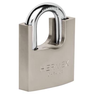 Candado 70 mm cuerpo acorazado de hierro, llave anti-ganzúa Hermex1