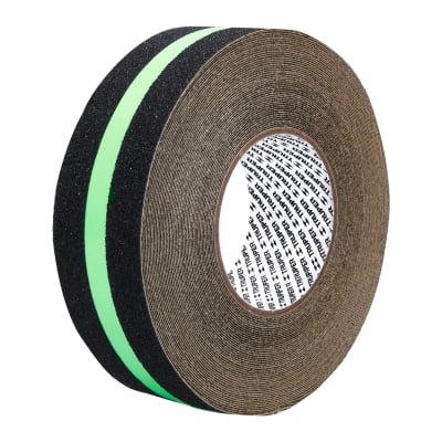 Rollo de 18 m cinta antideslizante fotoluminiscente 50 mm con abrasivo Truper