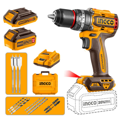 Taladro percutor 86 nm incluye baterías y cargador Ingco