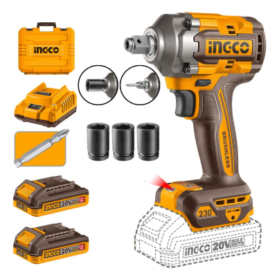 Llave Destornillador de Impacto 230nm 20v Ingco