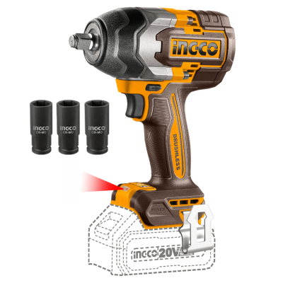 Llave de impacto 850Nm Ingco