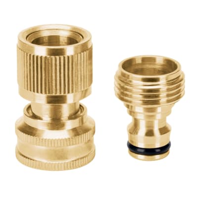 Conectores de laton solido sistema click para accesorio Truper