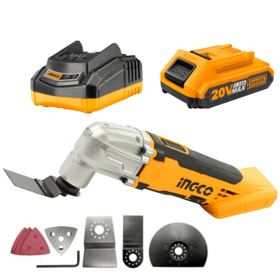Herramienta Multifuncion 20v Incluye cargador y bateria Ingco