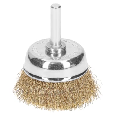 Escobilla tipo copa 1-3/4'' alambre grueso para taladro Truper1