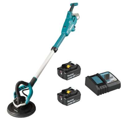 Lijadora de pared y techo 18v + 2 baterias 6ah Makita1