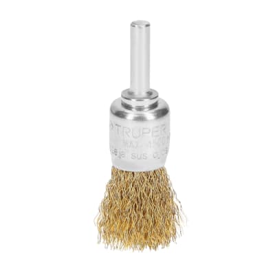 Escobilla tipo copa 3/4'' alambre grueso para taladro Truper1