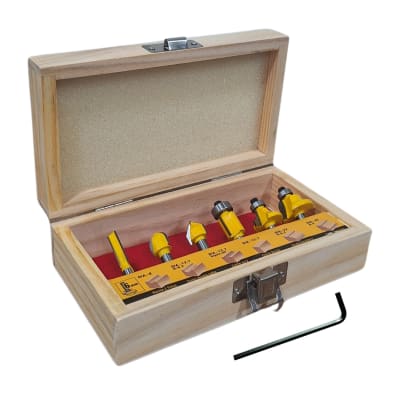 Juego de fresas Tupi 6mm Uyustools 6 piezas