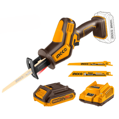 Sierra sable inalámbrica + bateria y cargador Ingco1